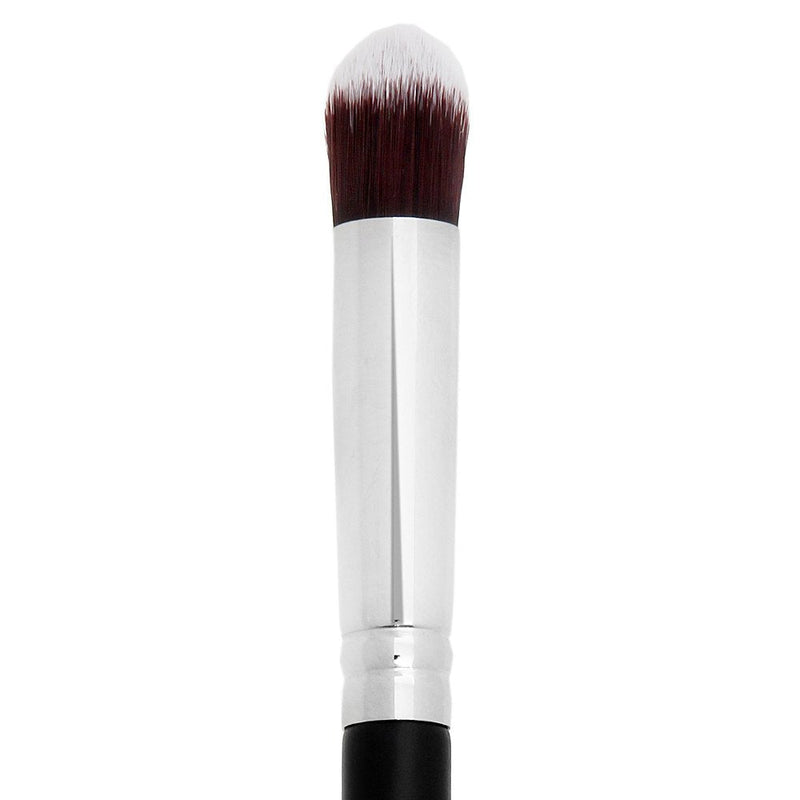 Kabuki Concealer Brush Under Eye - Beauty Junkees Mini Tapered Blending Makeup Brushes for Undereye Blender Buffer with Liquid Cream Powder Eyeshadow Cosmetics, Dense, Vegan Synthetic Beauty Junkees