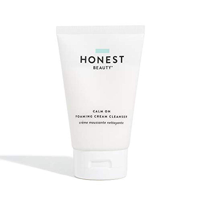 Honest Beauty Calm On Foaming Cream Cleanser | with Hyaluronic Acid + Phytosterols & Phospholipids + Amino Acids | 4 Fl Oz Honest Beauty