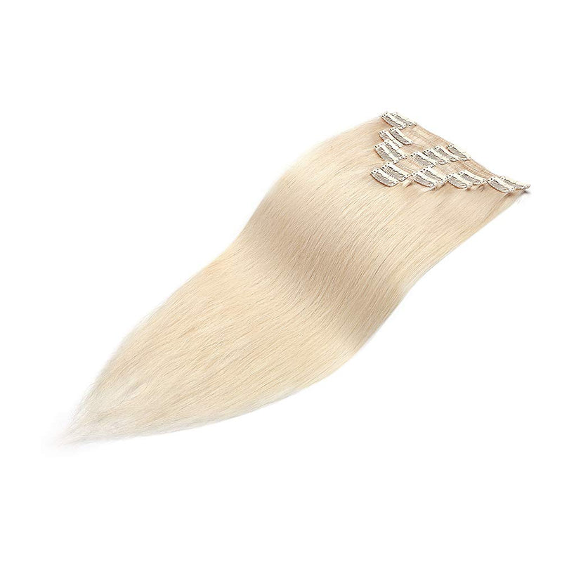 MY-LADY Clip in Remy Human Hair Extensions Highlighted Highlight 10"-24" Grade 7A Quality Full Head 8pcs 18clips Long Soft Silky Straight for Beauty Fashion 120g 24" / 24 inch