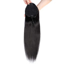 Seelaak 24 Inch Straight Ponytail Hairpiece for Black Women Straight Drawstring Ponytail Human Hair seelaak