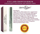 Dermaxgen Eyelash Growth Serum- Pure Organic - Enhancement For Longer, Fuller & Thicker Lashes and Eyebrows 3.5ML / FL OZ. DERMAXGEN