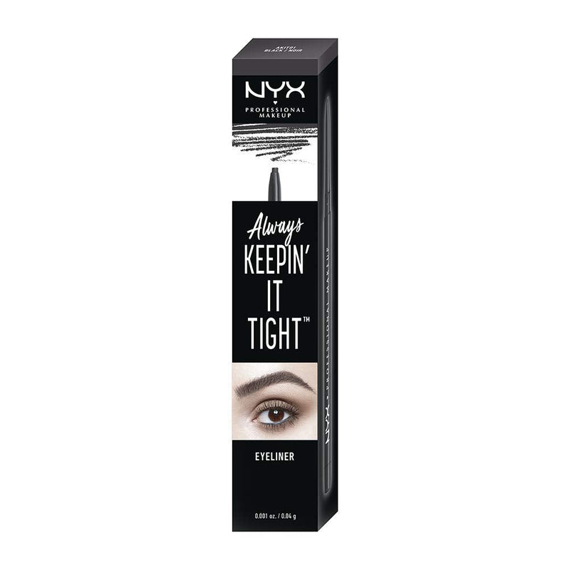 NYX PROFESSIONAL MAKEUP Always Keepin' It Tight Eyeliner Pencil, Black NYX PROFESSIONAL MAKEUP