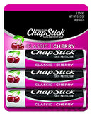ChapStick Classic Cherry Lip Balm Tubes for Lip Care - 0.15 Oz (Pack of 3) Chapstick