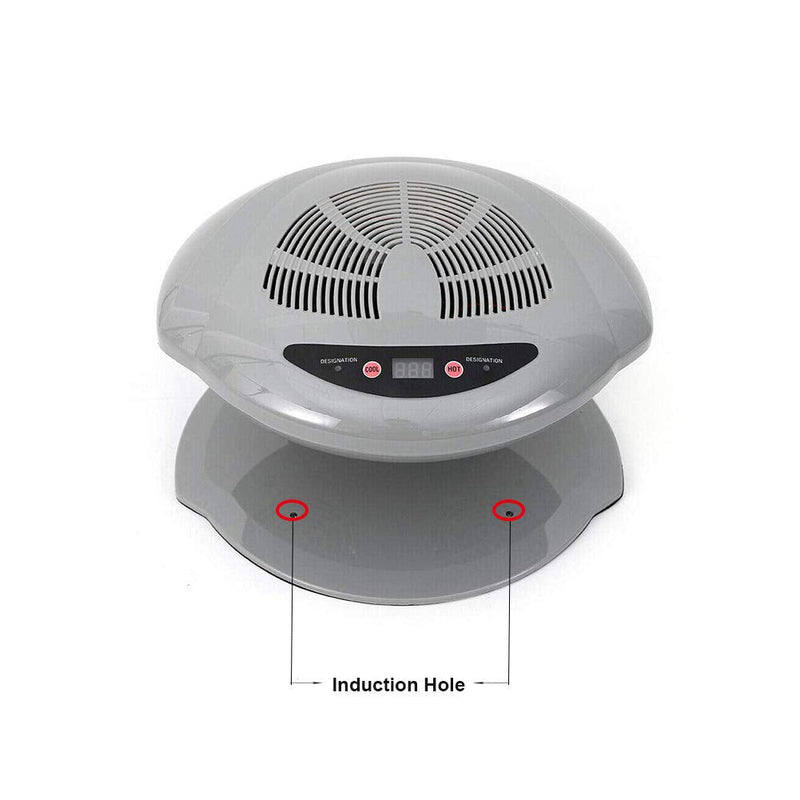 WUPYI Professional Nail Dryer,400W Air Nail Fan Blower Dryer Machine Auto Induction Warm and Cool Wind,Professional Air Nail Fan Manicure Tool with Sensor,for Fingernail & Toenail Curing,Silver WUPYI
