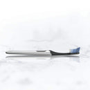 Oral-B Clic Manual Toothbrush, Chrome Black, with 1 Bonus Replacement Brush Head and Magnetic Toothbrush Holder Oral-B