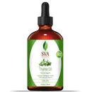 SVA Organics Thyme Essential Oil 4 Oz with Dropper 100% Pure Natural Premium Therapeutic Grade Oil for Skin Care, Hair Care, Body Massage & Aromatherapy SVA ORGANICS