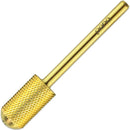 USA Beauticom Pana Brand Professional Large Smooth Round Top Dome Barrel Carbide Bit 3/32" & 1/8" Shank Size (Available Grit: F, M, C, XC, XXC) (F (Fine) 3/32", Gold Color) PANA