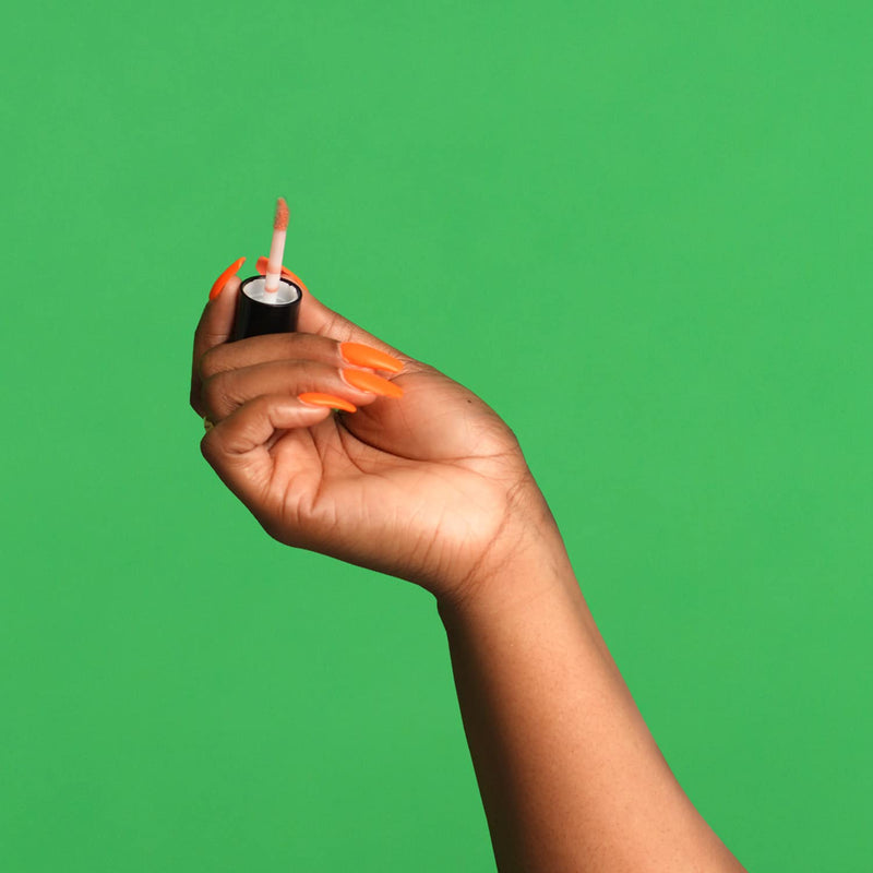 Palladio Hydrating Lip Oil Infused with Hyaluronic Acid, Non-Sticky Formula, Subtle shine with tinted sheer color, liquid lipstick, locks in moisture to prevent chapped lips, Vegan & Cruelty-Free | 0.13 Oz. (FLY) Palladio