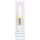Beauticom Professional USA Ceramic White Flame Cone Shaped Bit Nail Drill 3/32" Shank Size (Extra Fine, Flame Bit) Beauticom