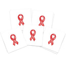 AIDS Ribbon Temporary Tattoos (10 Pack) | Skin Safe | MADE IN THE USA| Removable Fashiontats