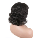 BLY Human Hair Wigs Lace Front 4x4 Closure Bob Wigs Body Wave Virgin Hair 10 Inch 150% Density Pre Plucked with Baby Hair Natural Color For Black Women BLY Store