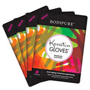 BODIPURE Premium Keratin Hand Masks – Hydrating and Cuticle Softening- Anti-Aging Moisturizing Gloves for Dry, Cracked Hands – Natural Ingredients – Pair in a Pack – (4 Pack) Bodipure