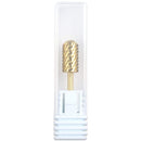 USA Pana 3/32" Safety Nail Carbide - Smooth Round Top Large Barrel Head for Electric Dremel Drill Machine - Grit Size: (4XC, 3XC, 2XC, XC, C, M, F, XF) (Double Coarse (2XC) GOLD) PANA