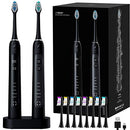 Jet Toothbrush with Jet Wave Cleaning Action Electric Toothbrush with 48000 Sonic Vibrations Per min. 5 Brushing Modes 2 min Timer and Wireless Charger Acteh