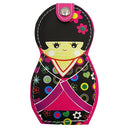 Japanese Pink Kokeshi Doll Shaped Travel Manicure Kit, 4 1/2 Inch Needzo