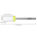 PANA 3/32" Shank Size Professional USA - Smooth Top Large Barrel White Ceramic Bit Extra Fine Grit - Nail Drill Bit for Dremel Machine PANA
