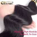 QTHAIR 12A Grade Brazilian Virgin Human Hair Body Wave Hair Bundles/Wigs/Closure/Frontal (32", Hair Bundles) QTHAIR