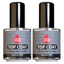 Excuse Me Quick Dry Fast Nail Polish Top Coat 0.5 oz 15ml (Pack of 2) EXCUSE ME