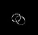 Clear Hair Elastics - 20mm - STRONG - REUSEABLE Premium Polybands Pack of 100 for Ponytail by ElasticU ElasticU