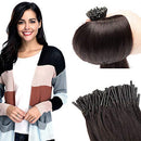 22 Inches I Tip Remy Human Hair Extensions 100 Strands/Pack Pre Bonded Keratin Stick In Hair Extensions Cold Fusion Hair Piece Long Straight For Women