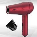 Conair miniPRO Tourmaline Ceramic Travel Hair Dryer with Folding Handle, Red Infinity Warehouse