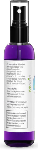 Topical Magnesium Spray for Sleep - 2OZ Eczemarine Ocean Ionic Pure Magnesium Oil Spray for Feet with Inland Sea Minerals Supports Baby Eczema Relief Infinity Warehouse