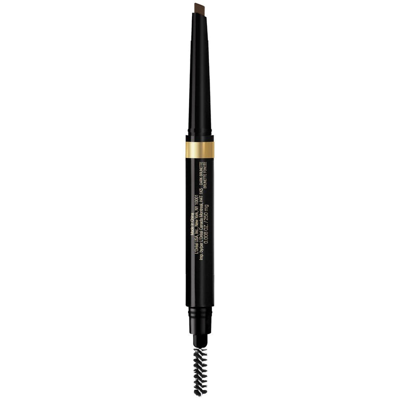 L'Oreal Paris Makeup Brow Stylist Shape and Fill Mechanical Eye Brow Makeup Pencil, Dark Brunette, 0.008 oz. L'Oréal Paris
