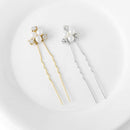 Asooll Bride Wedding Hair Pin Flower Bridal Head Clip Rhinestone Crystal Headpiece for Women and Girls(Pack of 5)(Gold) Asooll