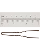 Marilyn Faye's U-Shaped Crinkled Hair Pins (Set of 12) (3 inch, Brown) Marilyn Faye's