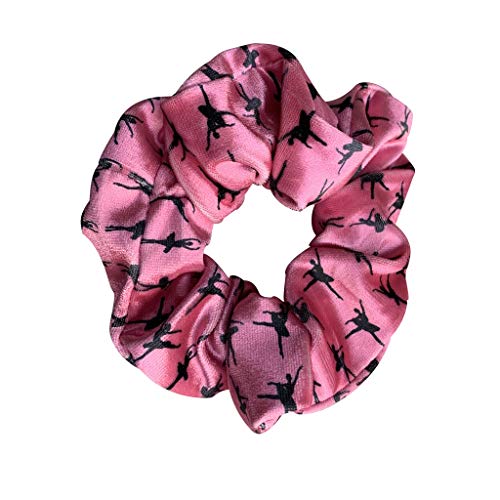 Dance Scrunchie - Girls Dance Hair Accessories- Dancer Premium Velvet Elastic Scrunchie - Gift For Dancers Sportybella