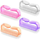 Handle Grip Nail Brush, Larbois Fingernail Scrub Cleaning Brushes for Toes and Nails Cleaner Pedicure Brushes for Men and Women (4 Pack) Larbois