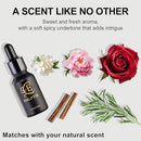 Women's Natural Pheromone Perfume Oil, Sweet Rose & Jasmine Fragrance, Long-Lasting Alcohol-Free, 0.5 fl oz Travel Size, Vegan & Cruelty-Free Infinity Warehouse