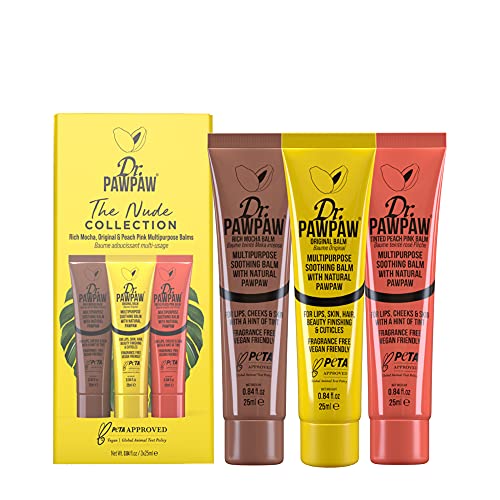 Dr. Pawpaw Multi-Purpose Balm | No Fragrance Balm, for Lips, Skin, Hair, Cuticles, Nails, and Beauty Finishing | 25 ml (Nude Collection, 1 Pack) Dr. PAWPAW ORIGINAL BALM