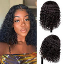 ISEE Short Curly Bob Wigs Brazilian Virgin Human Hair 4x4 Lace Front Wigs Kinky Curly Hair For Black Women Pre Plucked with Baby Hair 150% Density(16inch, 4x4) ISEE