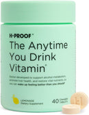 H-PROOF The Anytime You Drink Vitamin, Liver Health & Immunity Support with Electrolytes, Milk Thistle, and Vitamins B & C - 40 Chewable Tablets (20 Servings), Vegan, Black Cherry Infinity Warehouse