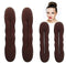 Styla Hair Brown Magic Hair Bun Maker 4 Pack (2 Small, 2 Large) Foam Sponge Buns Shaper Accessories Strong Flexible Reusable Bun Twister for Updo’s, Ballet Buns, French Twist, Waves & more! Styla Hair