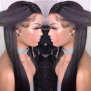 Transparent Lace Straight 13x4 Lace Front Wigs Human Hair Invisible Brazilian Remy Hair Wigs Bleached Knots Pre Plucked With Baby Hairs (20inches) RULINDA