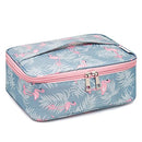 Travel Makeup Bag Large Cosmetic Bag Makeup Case Organizer for Women and Girls (Flamingo) Narwey