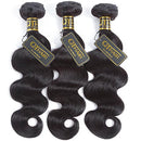 QTHAIR 12A Brazilian Virgin Hair Body Wave 3 Bundles(18 16 14,300g,Natural Black) 100% Unprocessed Brazilian Hair Bundles Weave Weft Brazilian Body Wave Remy Human Hair Extenions QTHAIR