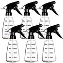 Youngever 6 Pack Clear Empty Plastic Spray Bottles, Spray Bottles for Hair and Cleaning Solutions (8 Ounce) Youngever
