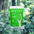 GRIN Clean Flosspyx, Floss Picks, 75 Count, Dental Flossers, Minty Flavor, Recycled Plastic, Super Strong Fine Floss, Tight Teeth, Premium Longer Floss Head, Includes Safe Fold-Back Tooth Pick Infinity Warehouse