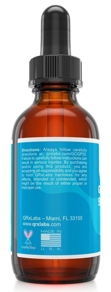 Glycolic Acid 50% Gel Peel with Chamomile and Green Tea Extracts - Professional Grade Chemical Face Peel for Acne Scars, Collagen Boost, Wrinkles, Fine Lines - Alpha Hydroxy Acid - 1 Bottle of 1 fl oz QRxLabs