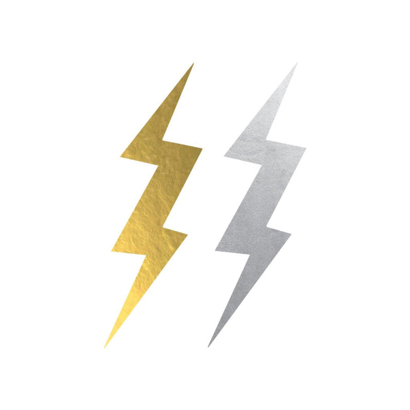 Lightning Bolts Temporary Tattoos (5-Pack) | Skin Safe | MADE IN THE USA| Removable Fashiontats