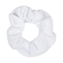 Set of 2 Solid Scrunchies (White) Motique Accessories