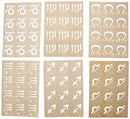 BADGER Totally Tattoo Body Art Stencils Tribal Zodiac July-Dec. Theme Pack BADGER