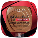 L'Oreal Paris Infallible Fresh Wear Foundation in a Powder Up to 24H Wear oz, 365 Copper, 0.31 Fl Oz L'Oreal Paris