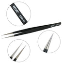 BEYELIAN Eyelash Extension Tweezers, Straight Tip Lash Tweezers for Isolation and Individual Lashes, Professional Lash Extension Tweezers ESD-11 BEYELIAN