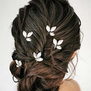 Asooll Bride Wedding Hair Pins Silver Leaf Bridal Hair Pieces Rhinestone Hair Clips for Women and Girls Asooll