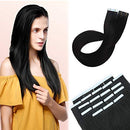 Hairro Tape in Hair Extensions 18 Inch Long Straight Human Hair