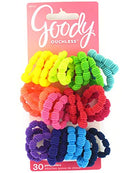 Goody Girls Ribbed Ponytailers, 30 Count GOODY